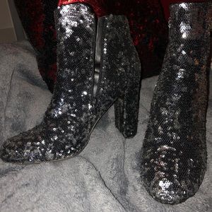 Sequin Booties